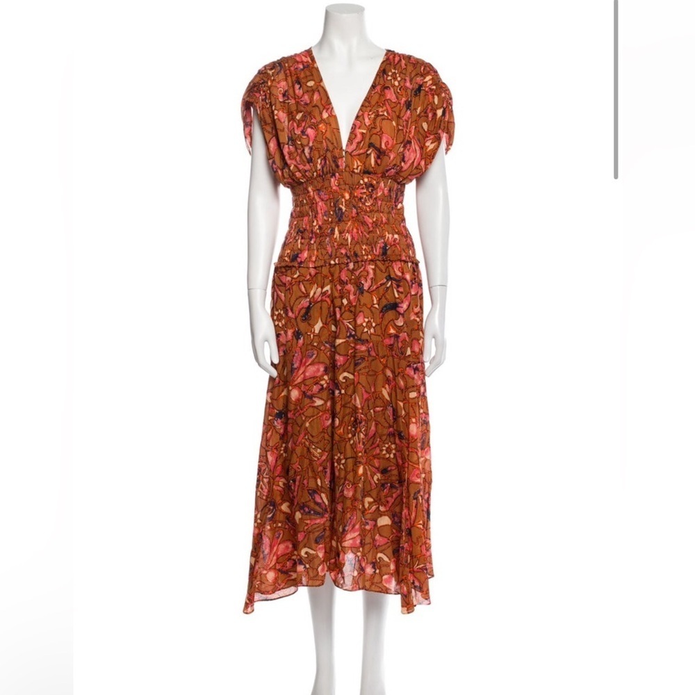 A.L.C. Floral Print Midi Dress - Picture 3 of 5